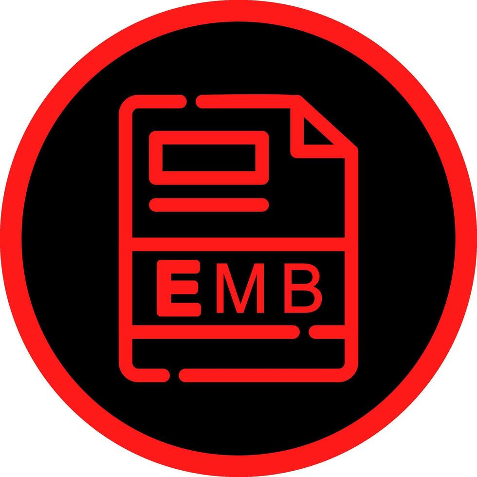 emb creatief icoon ontwerp vector