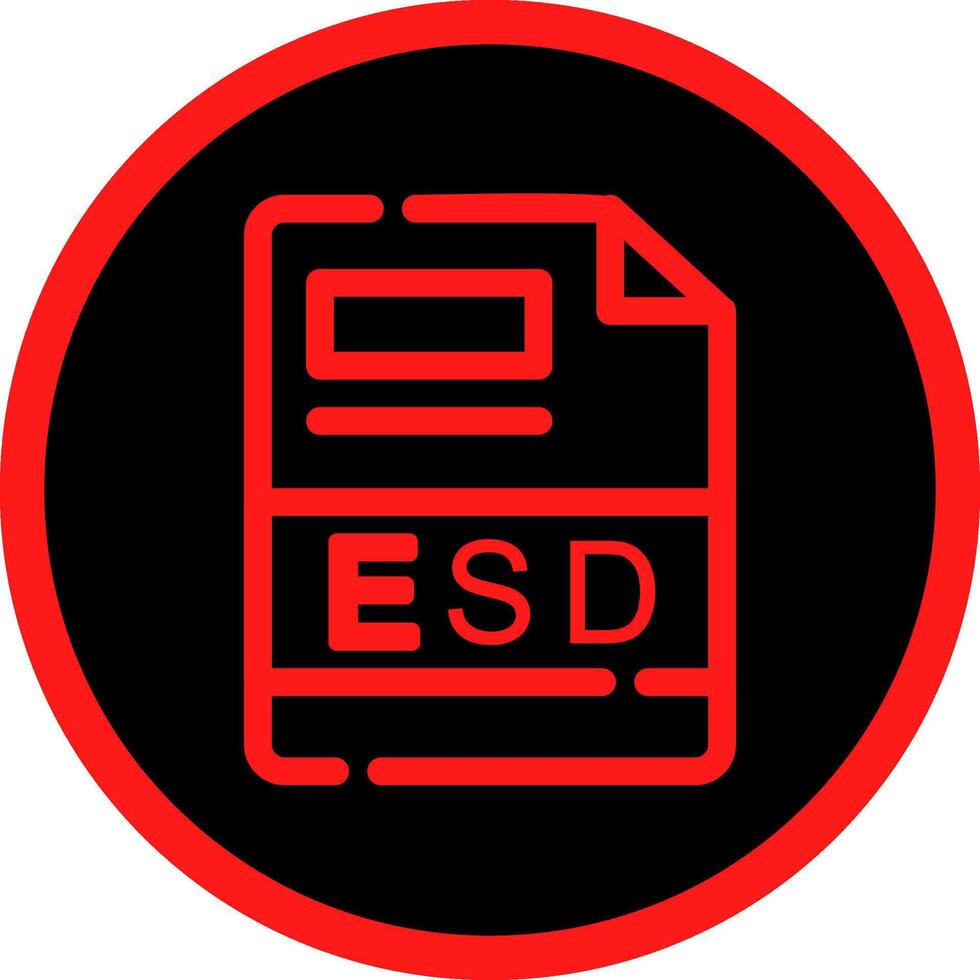 esd creatief icoon ontwerp vector