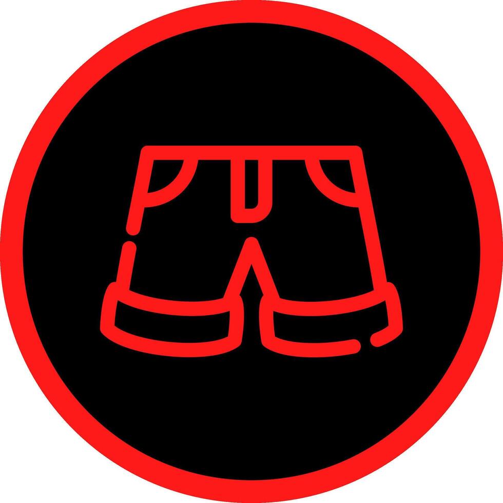 shorts creatief icoon ontwerp vector