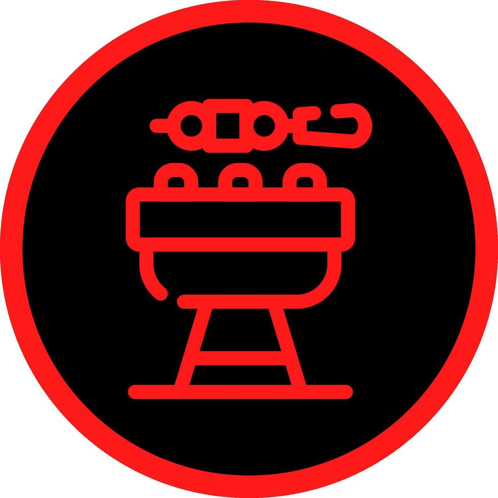 bbq creatief icoon ontwerp vector