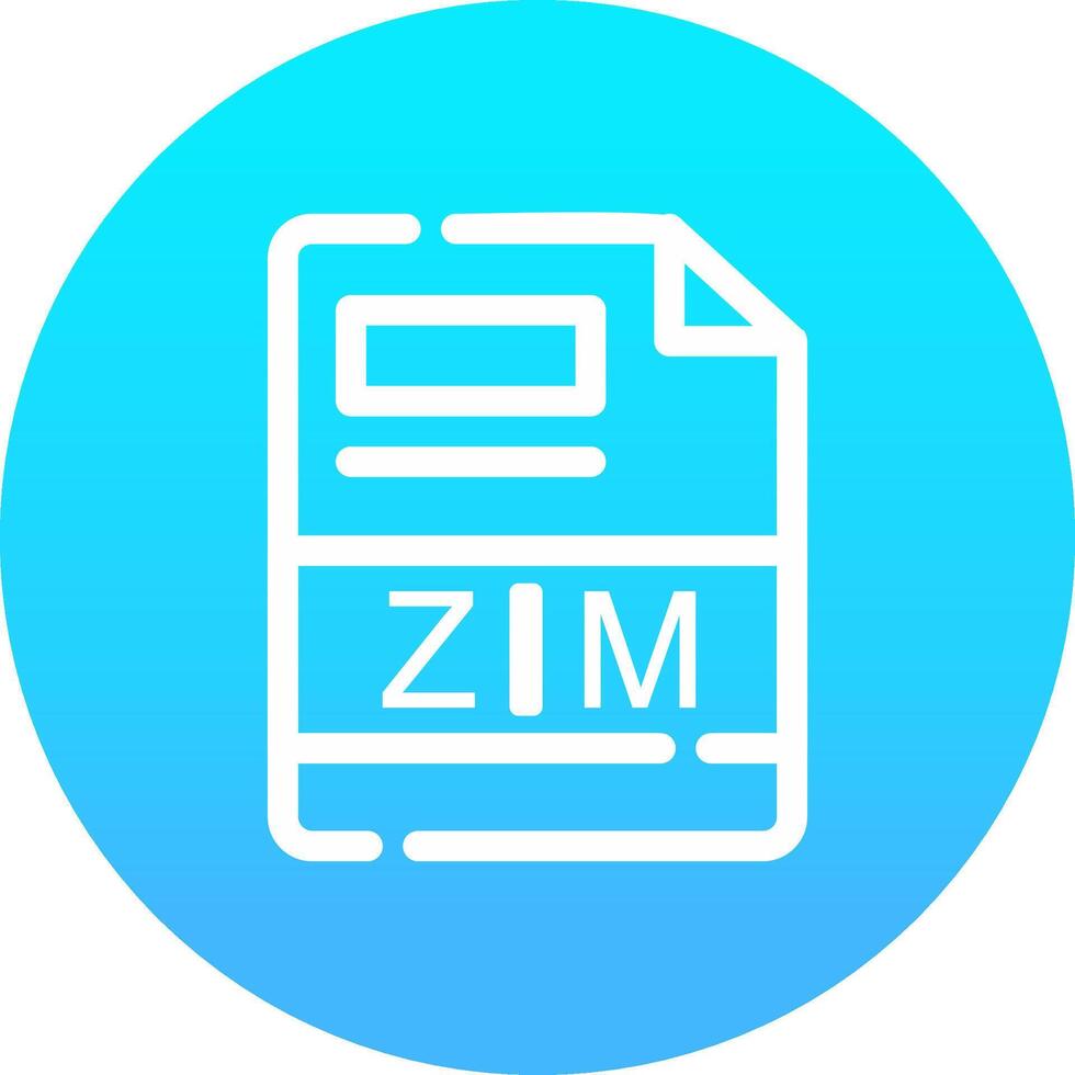 zim creatief icoon ontwerp vector