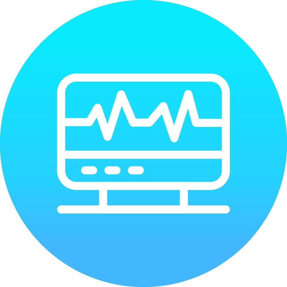 elektrocardiogram creatief icoon ontwerp vector