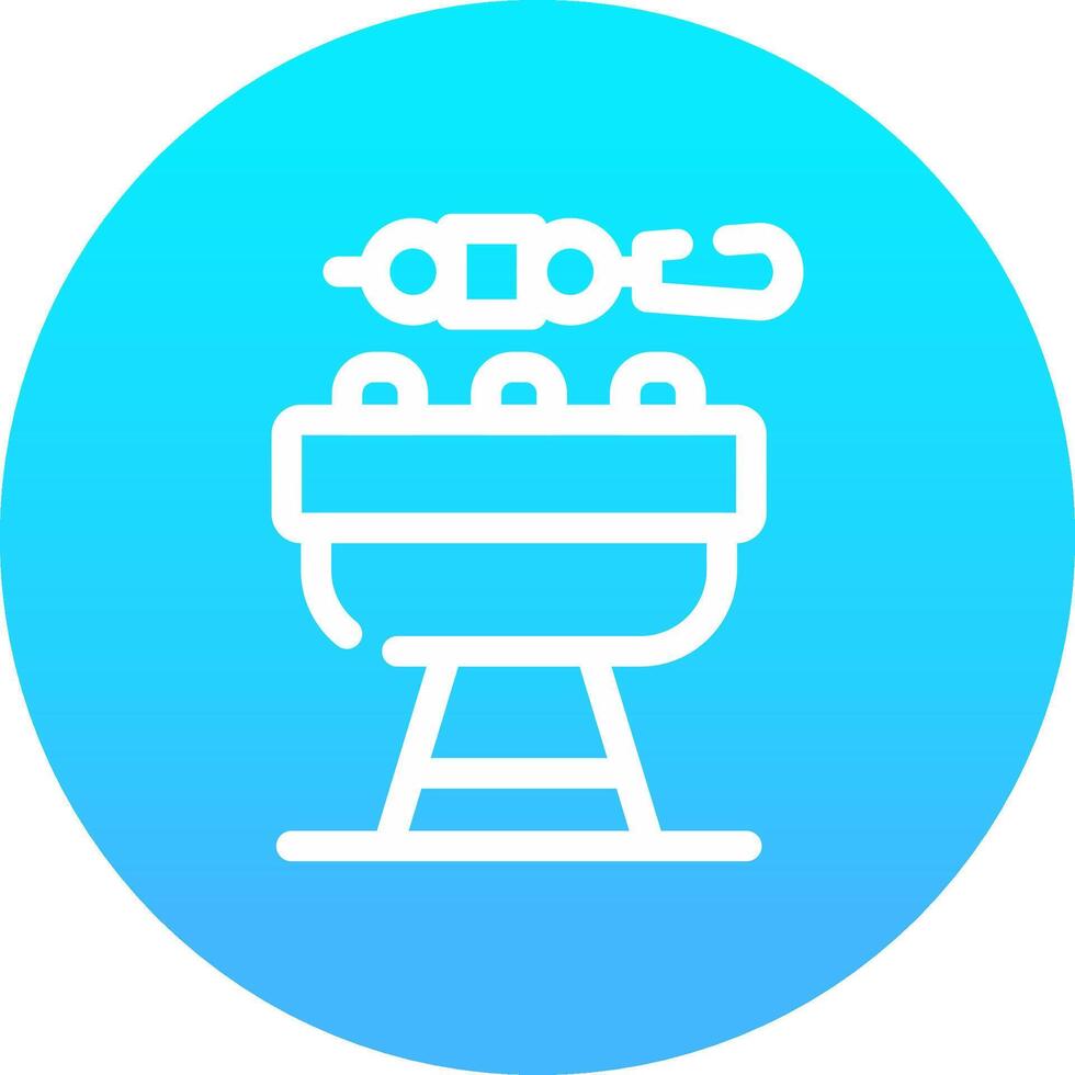 bbq creatief icoon ontwerp vector