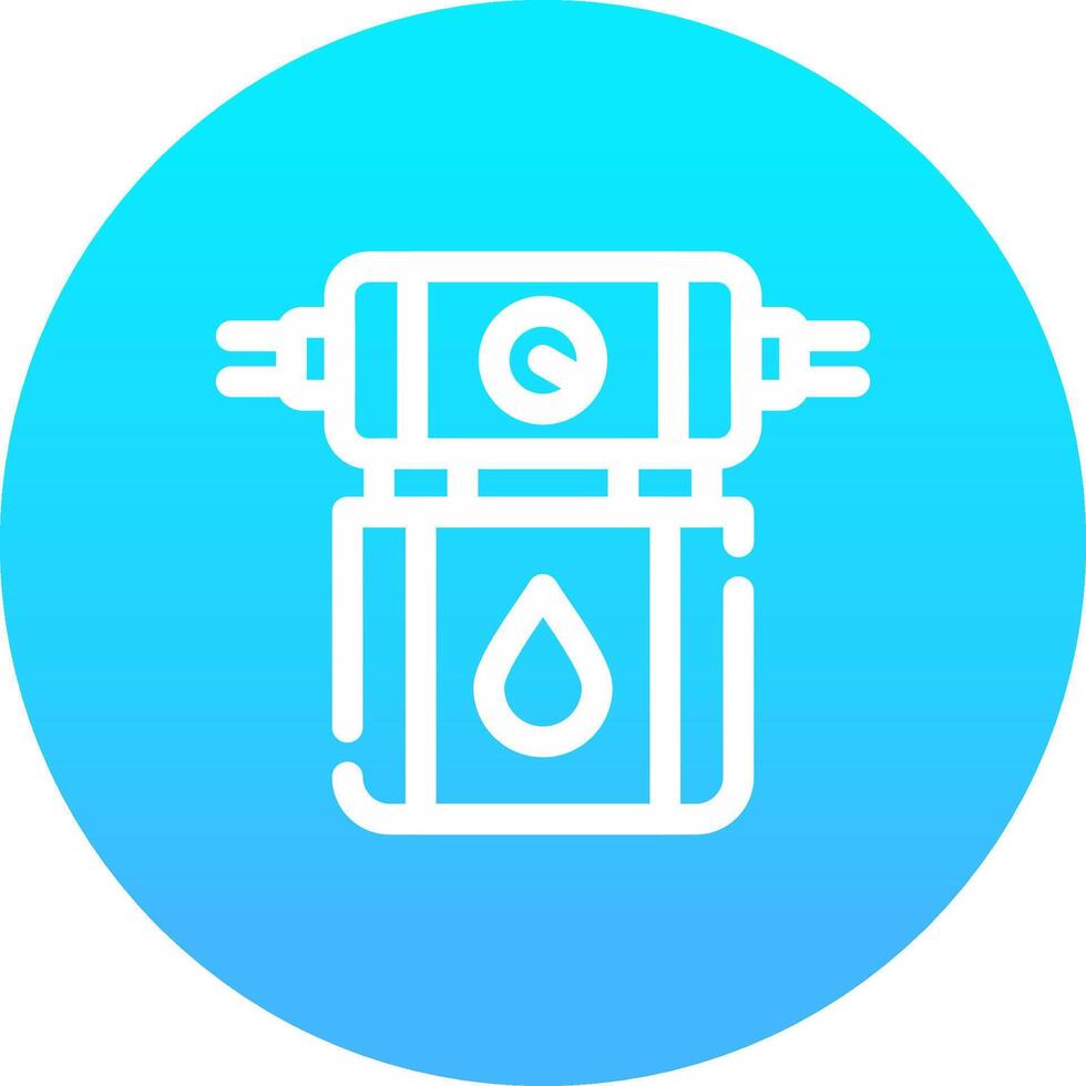 water filter creatief icoon ontwerp vector