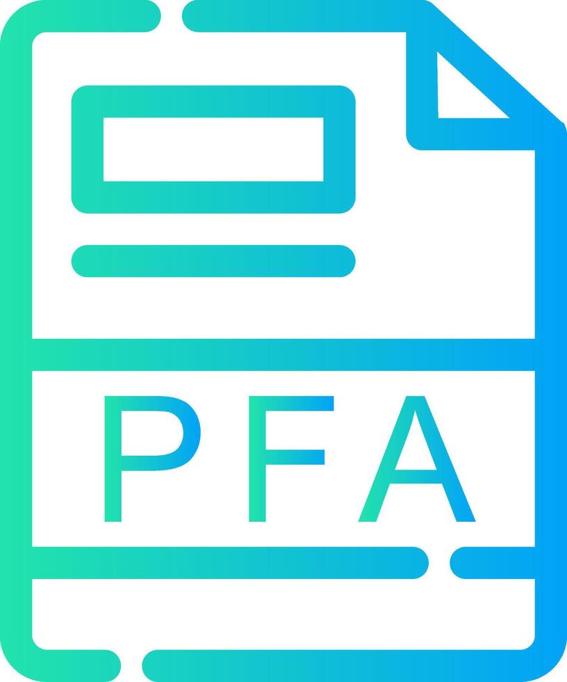 pfa creatief icoon ontwerp vector