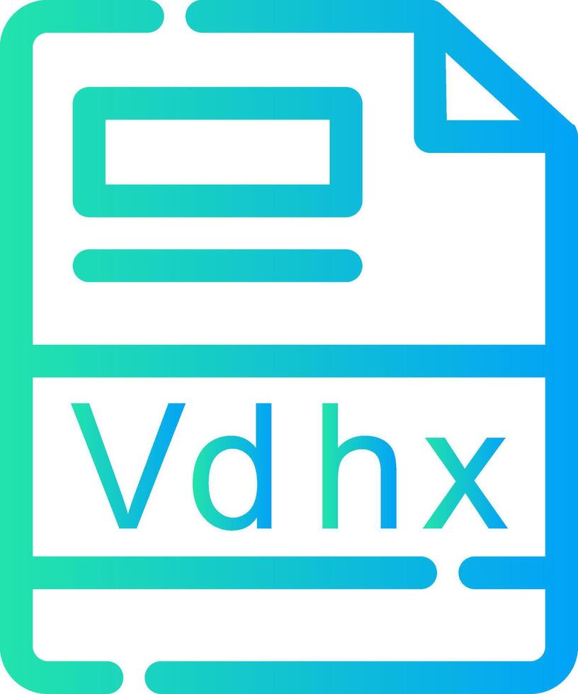 vdhx creatief icoon ontwerp vector