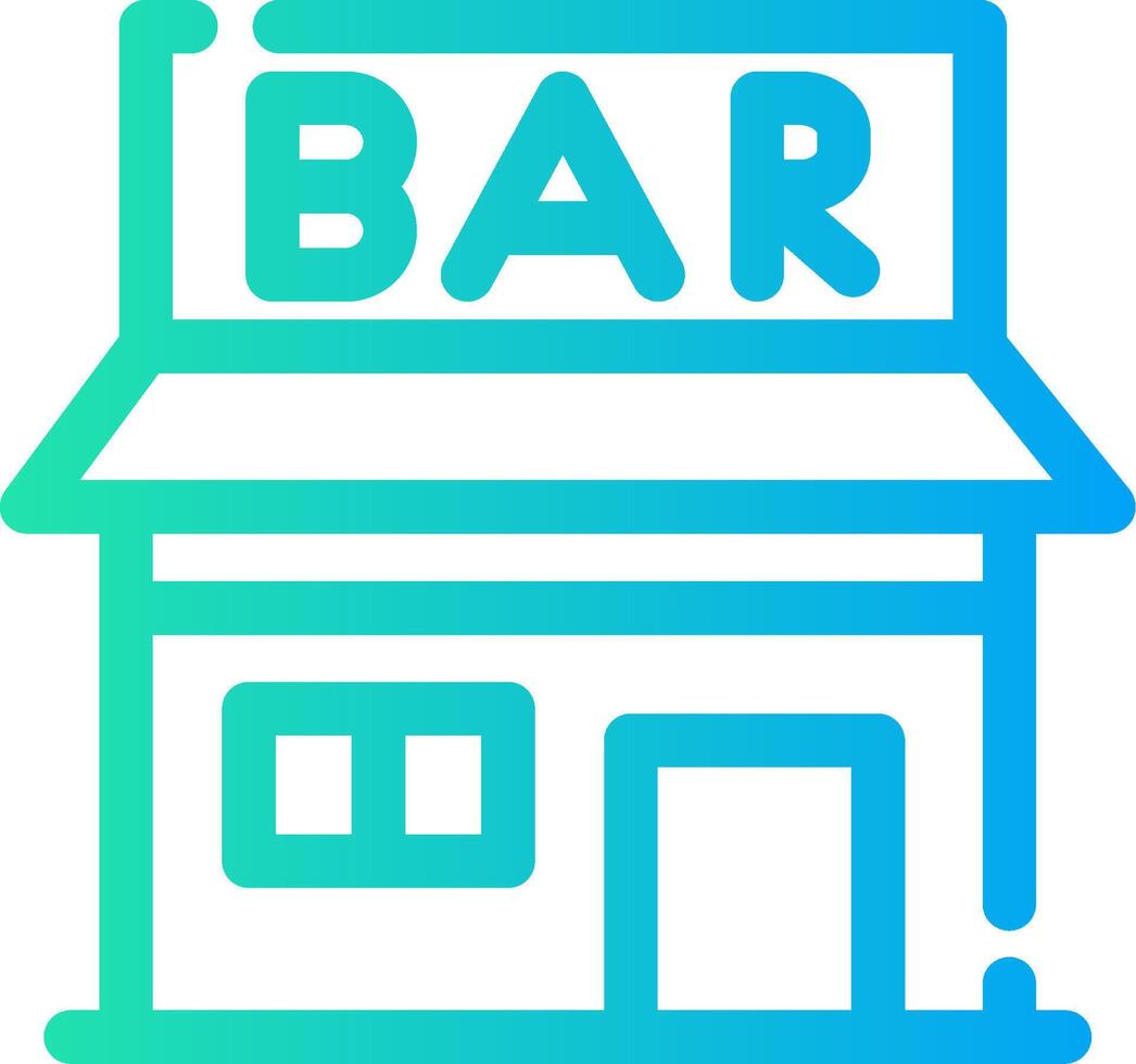 bar creatief icoon ontwerp vector