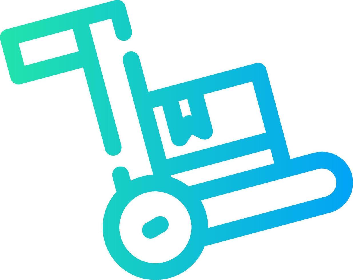 trolley creatief icoon ontwerp vector