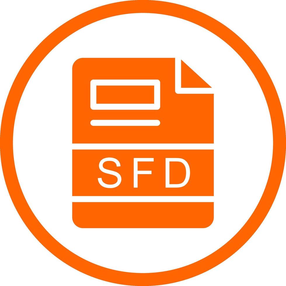 sfd creatief icoon ontwerp vector