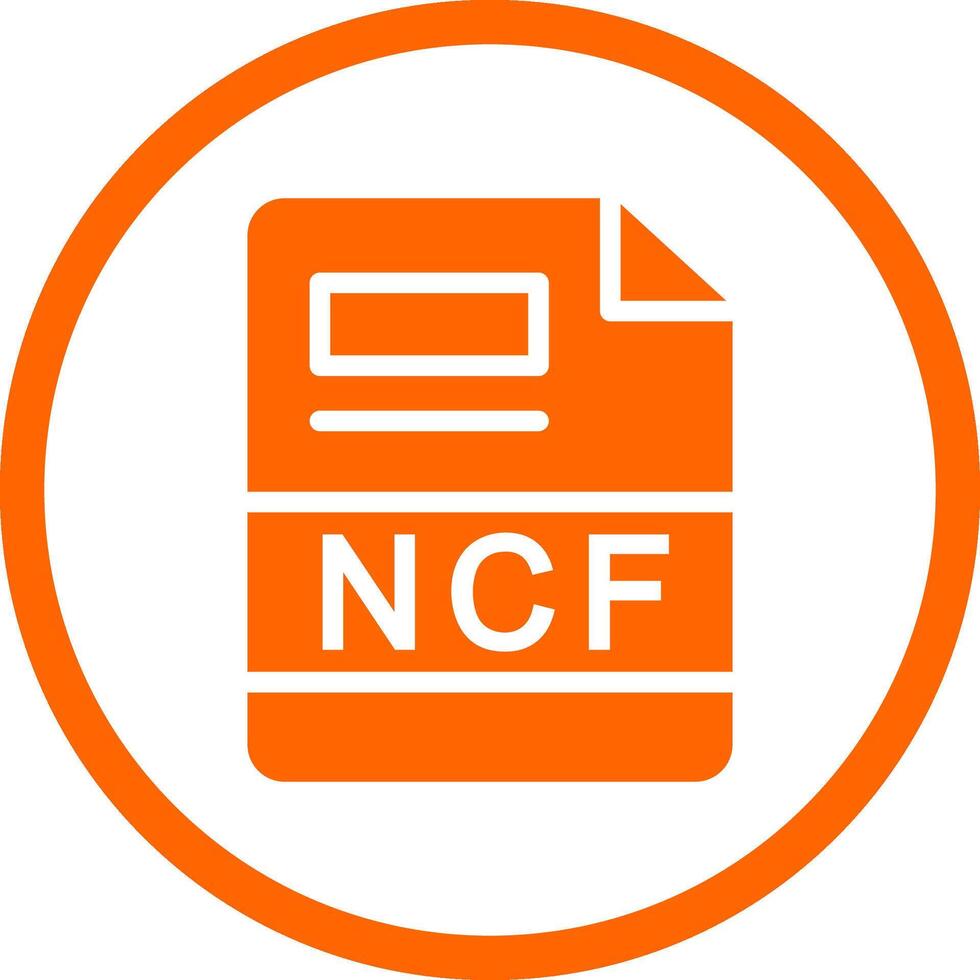 ncf creatief icoon ontwerp vector