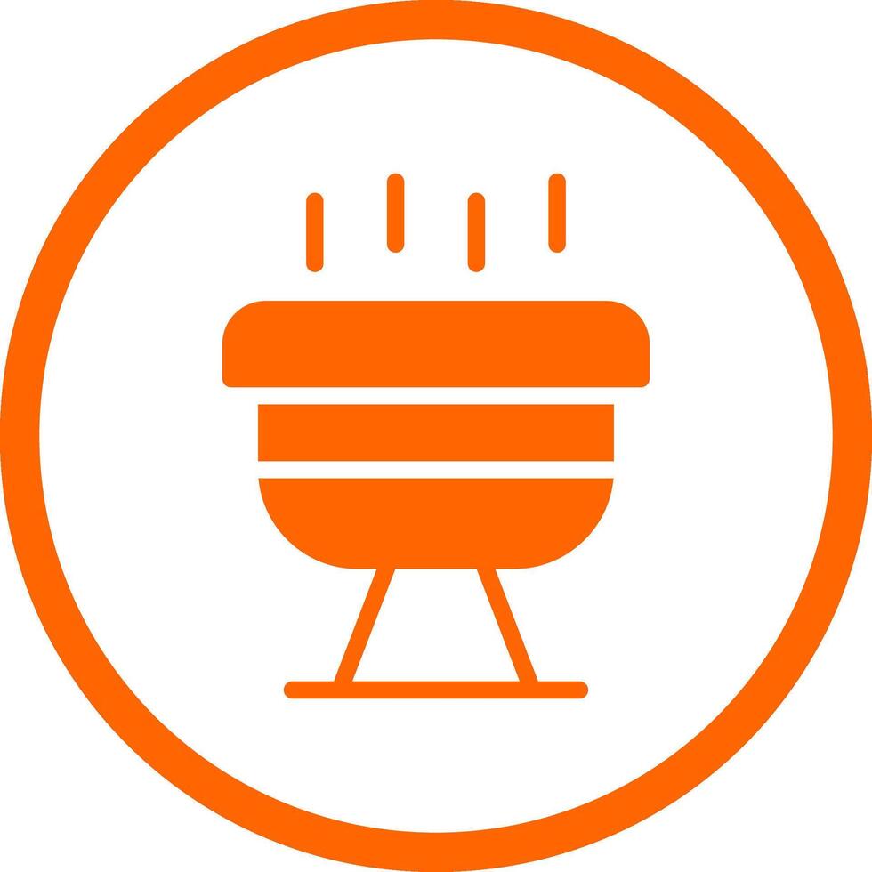 bbq creatief icoon ontwerp vector