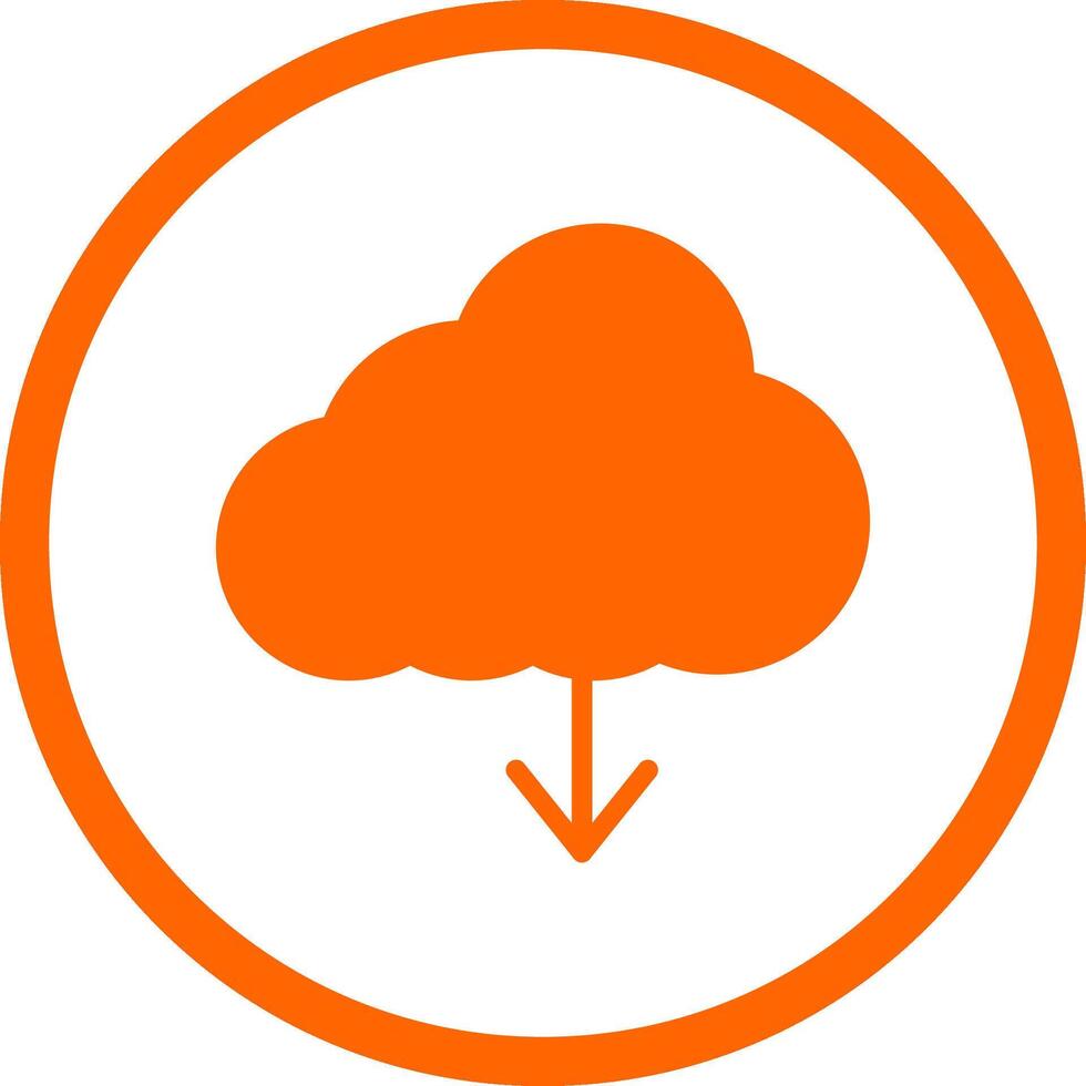 wolk downloaden creatief icoon ontwerp vector