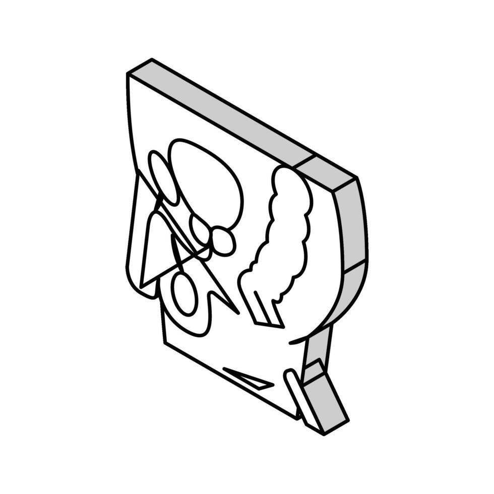 bloed druk Gezondheid controleren isometrische icoon vector illustratie