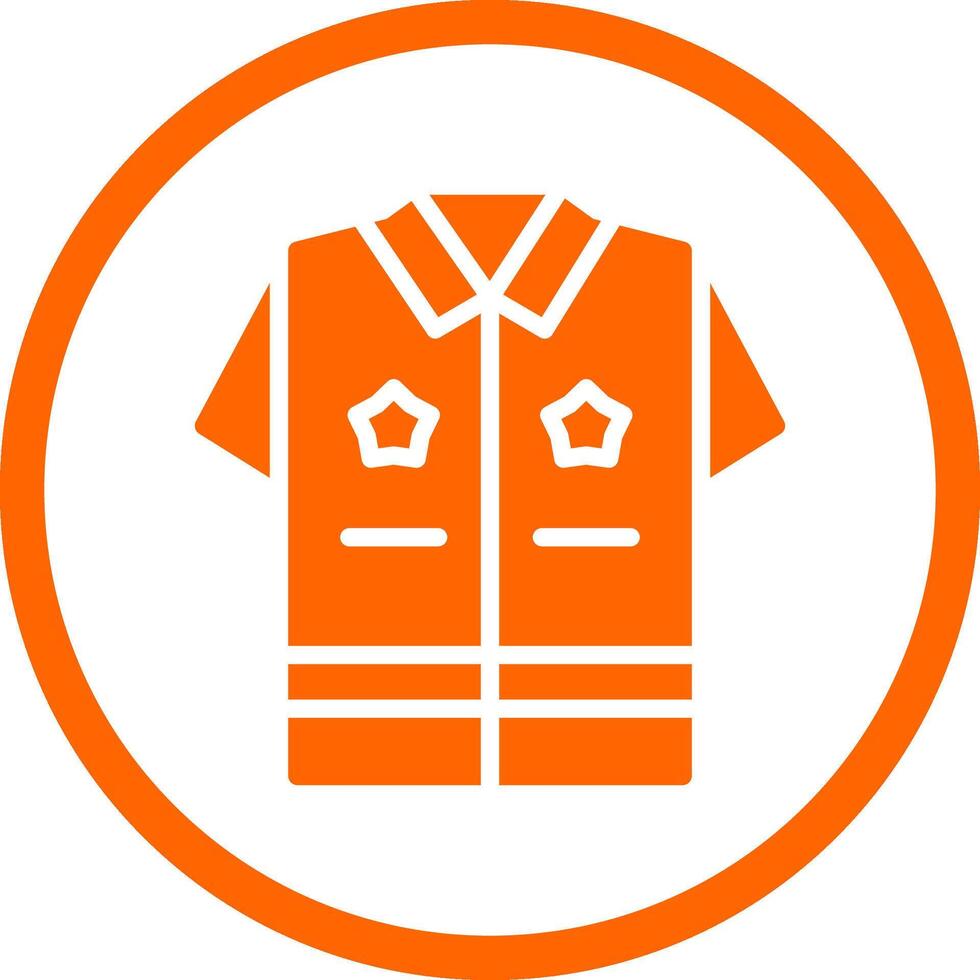 Politie uniform creatief icoon ontwerp vector