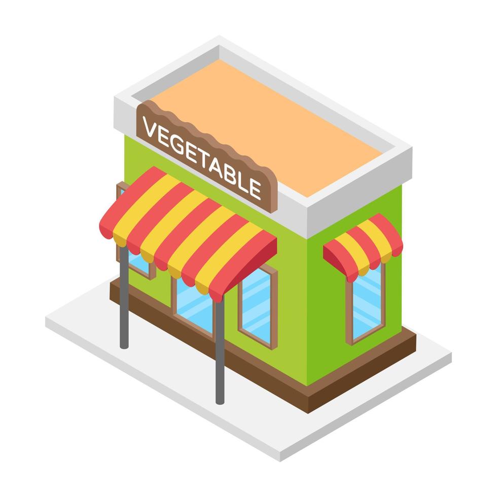 groente winkel concepten vector