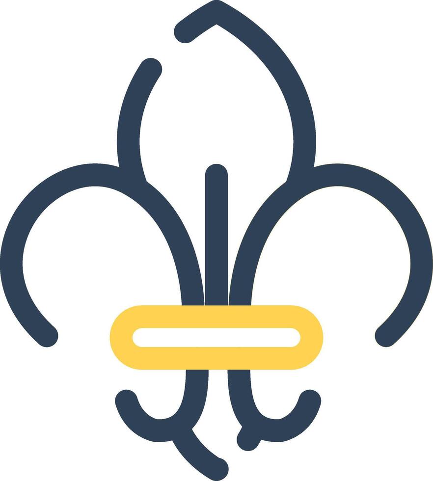 fleur de lis creatief icoon ontwerp vector