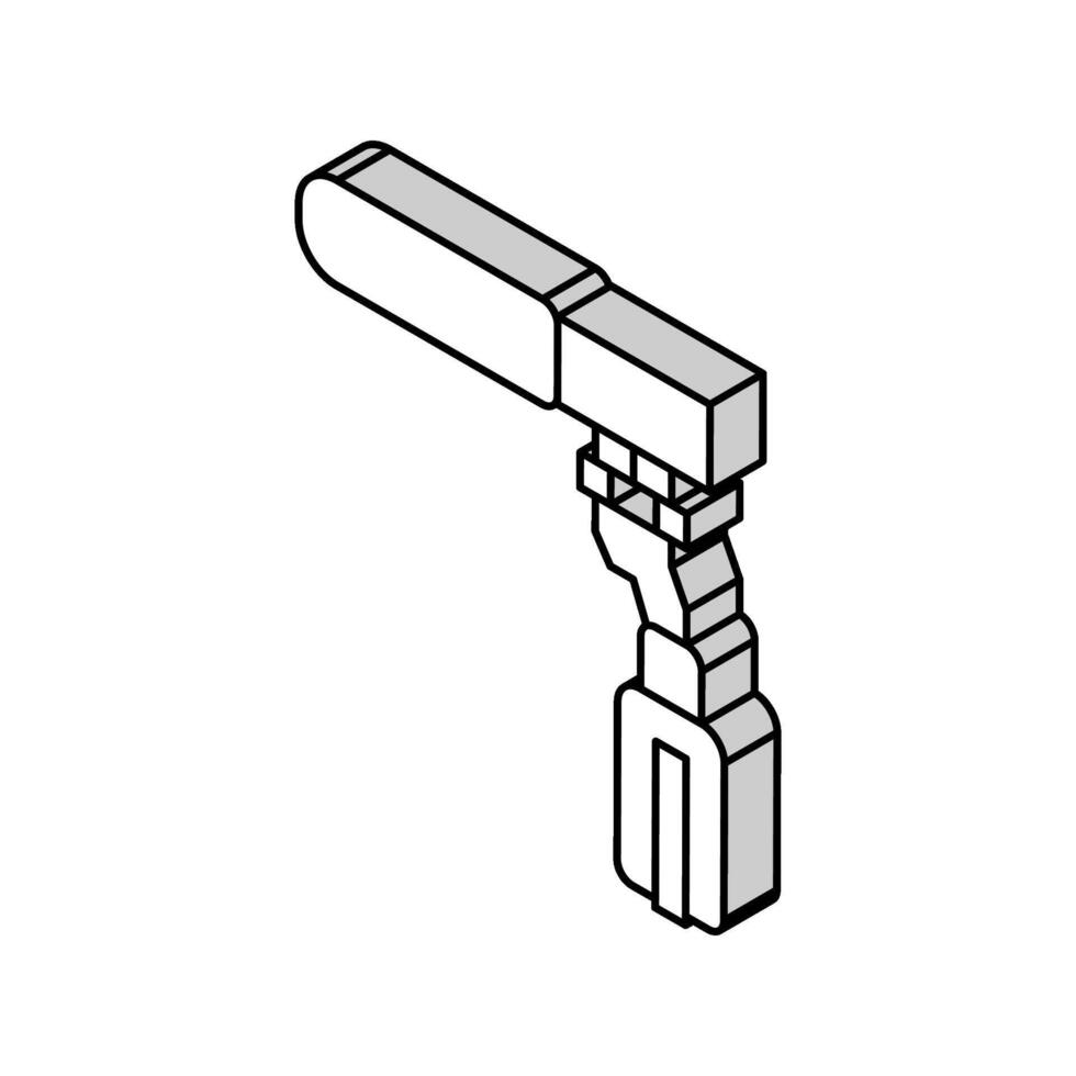 spreker mic microfoon isometrische icoon vector illustratie