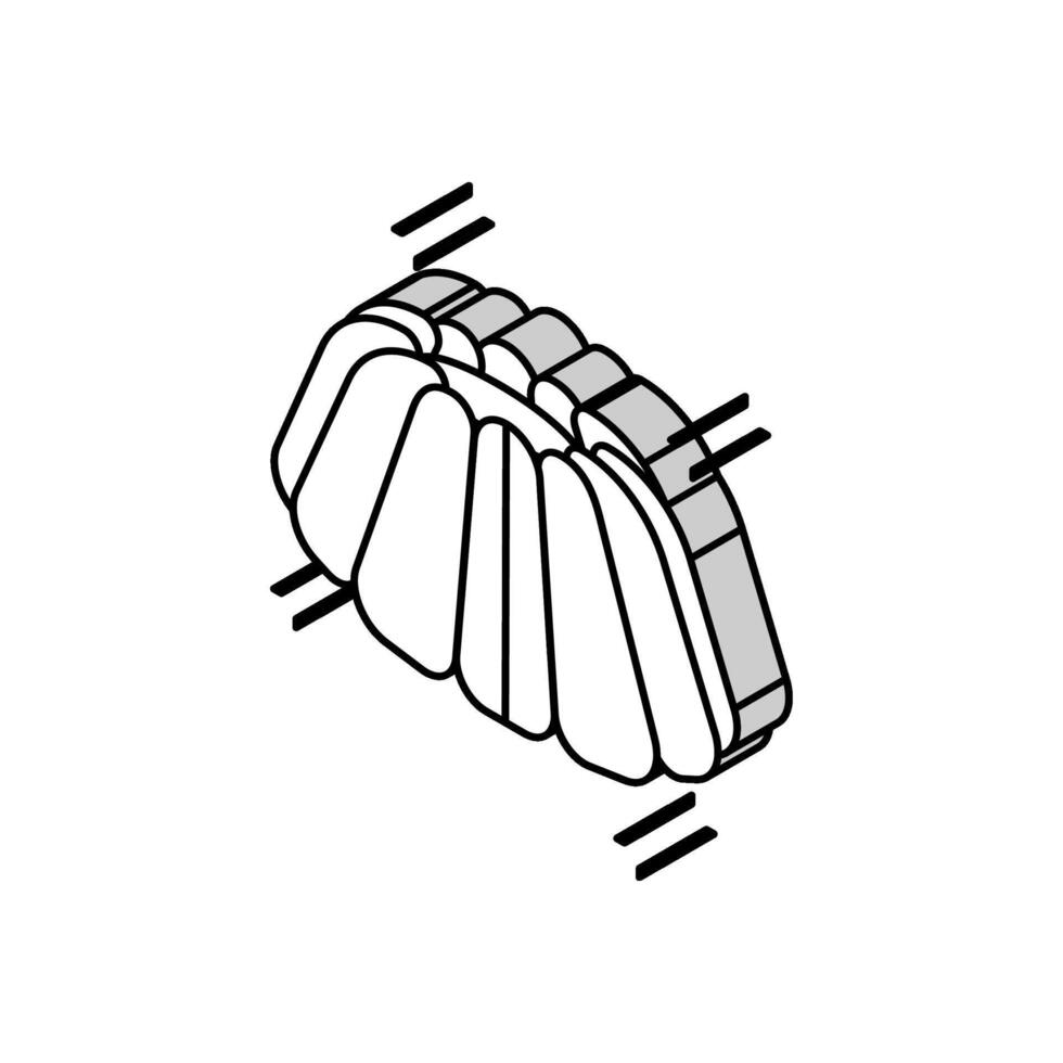 pudding gelei snoep kleverig isometrische icoon vector illustratie