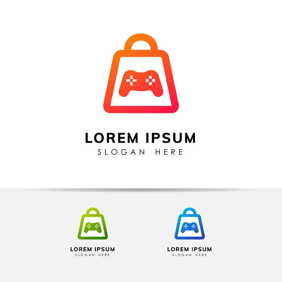 games winkel logo pictogram ontwerpsjabloon. spel winkel icoon ontwerp vector