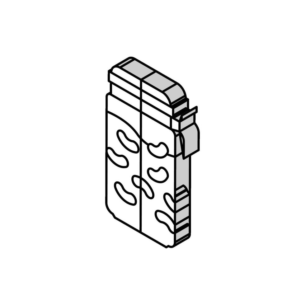 gelei pot snoep kleverig isometrische icoon vector illustratie