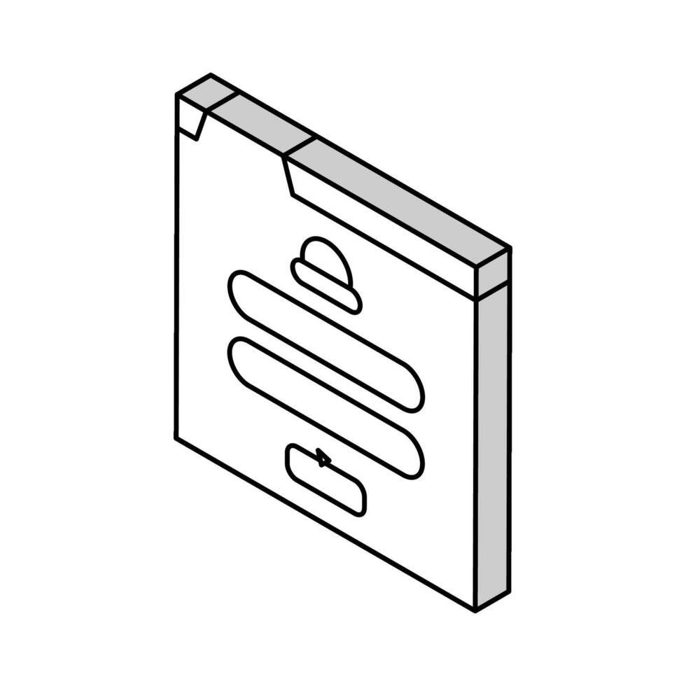 web registratie isometrische icoon vector illustratie