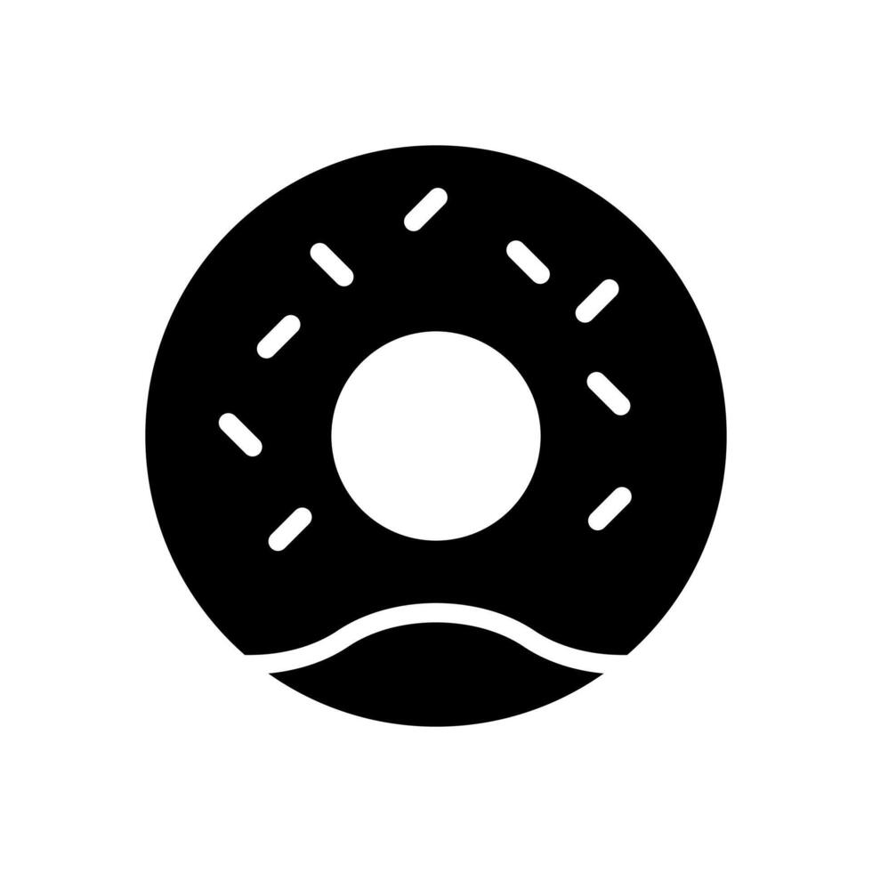 donut icoon symbool vector sjabloon verzameling