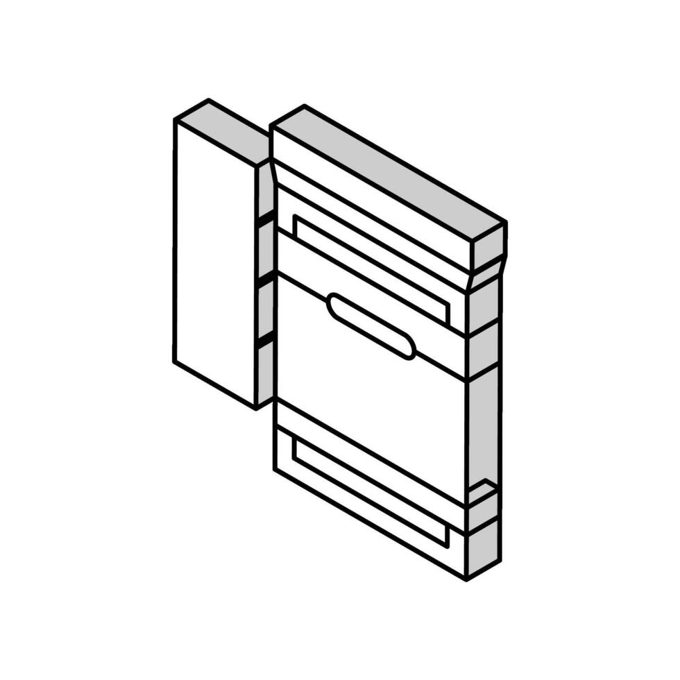 noodgeval deken eerste steun isometrische icoon vector illustratie