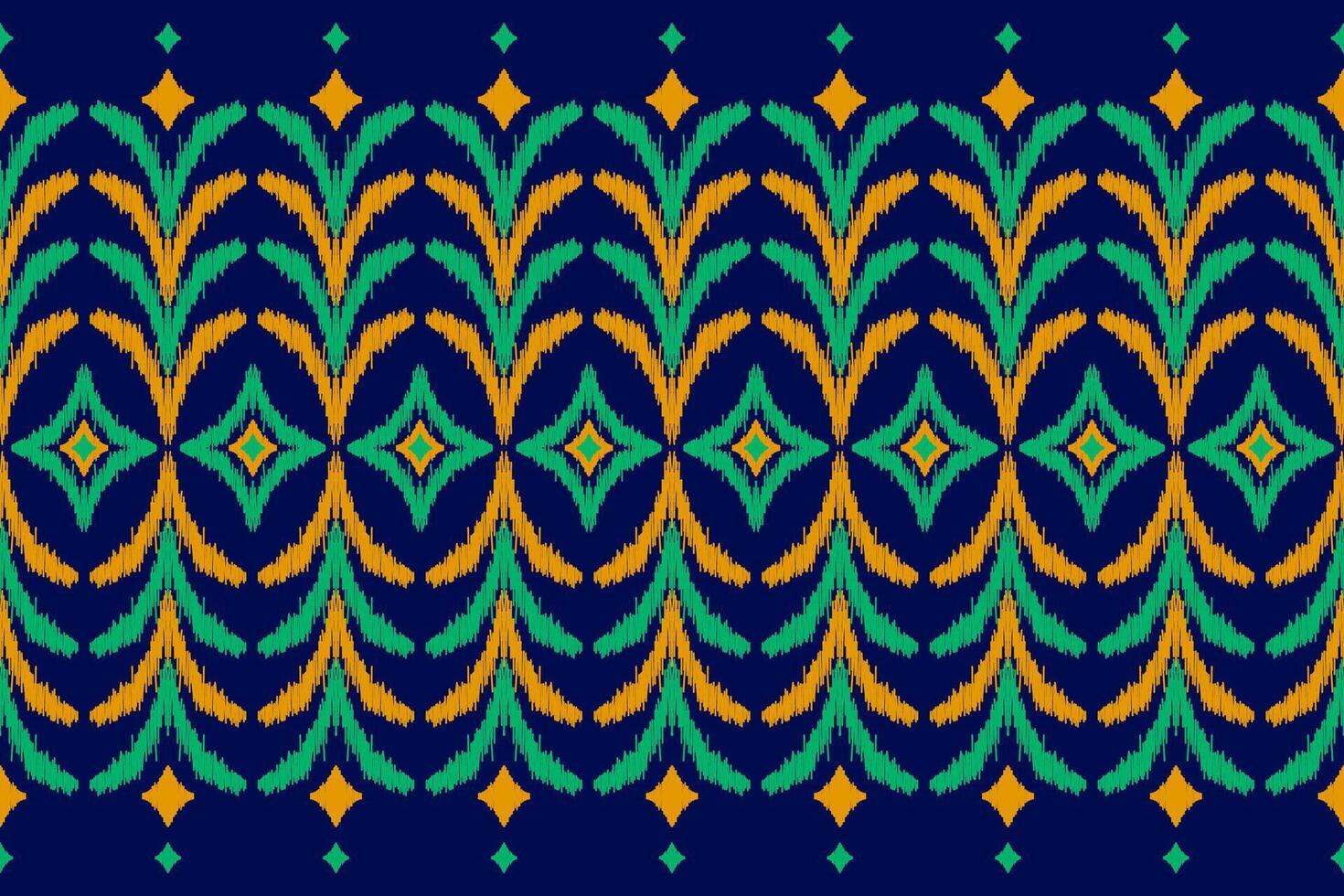 tapijt etnisch ikat kunst. naadloos patroon in stam. aztec meetkundig ornament afdrukken. vector