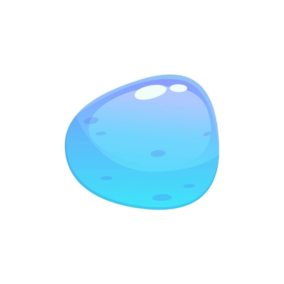 spel water knop ui. aqua blauw knop uitrusting element. vector tekenfilm illustratie. spel ui voor app en menu.