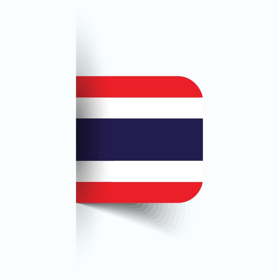 Thailand nationaal vlag, Thailand nationaal dag, eps10. Thailand vlag vector icoon