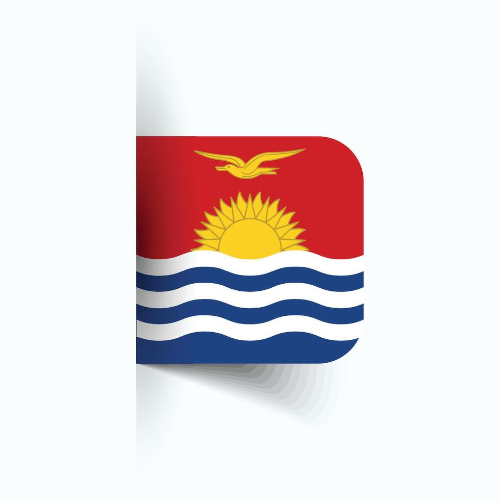 Kiribati nationaal vlag, Kiribati nationaal dag, eps10. Kiribati vlag vector icoon