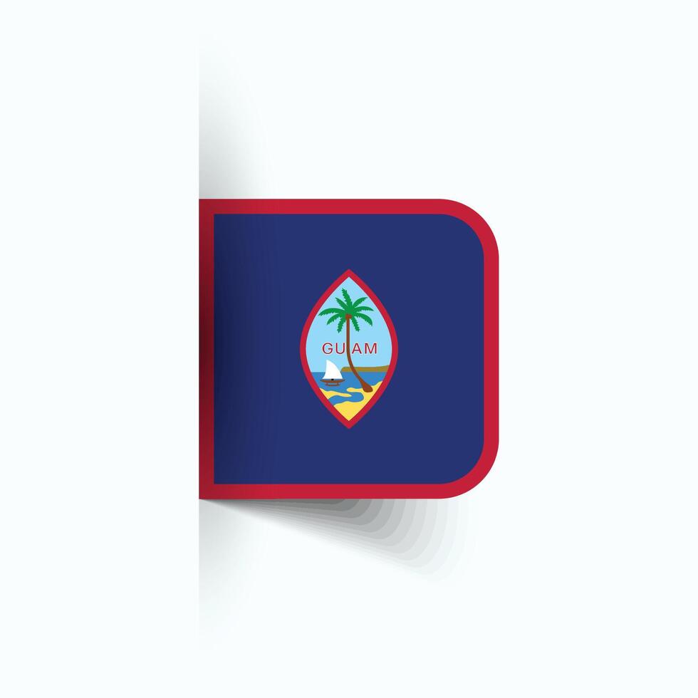 guam nationaal vlag, guam nationaal dag, eps10. guam vlag vector icoon