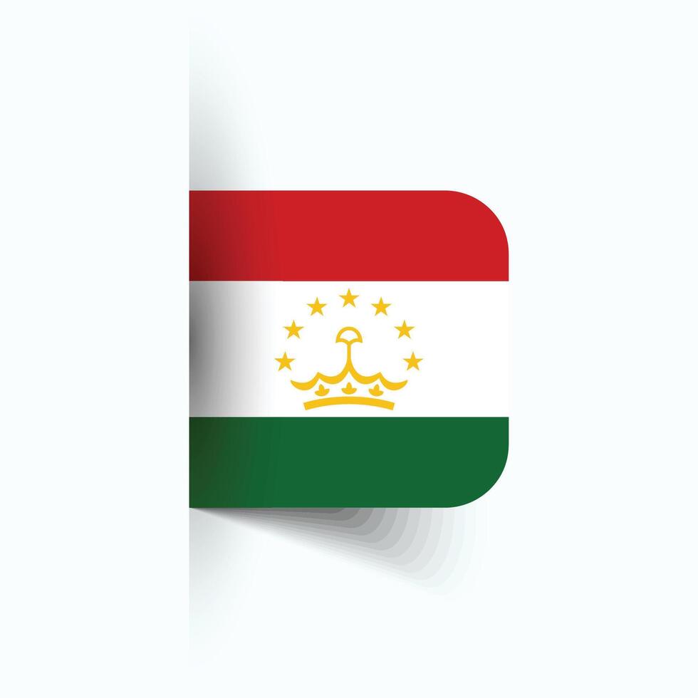 Tadzjikistan nationaal vlag, Tadzjikistan nationaal dag, eps10. Tadzjikistan vlag vector icoon