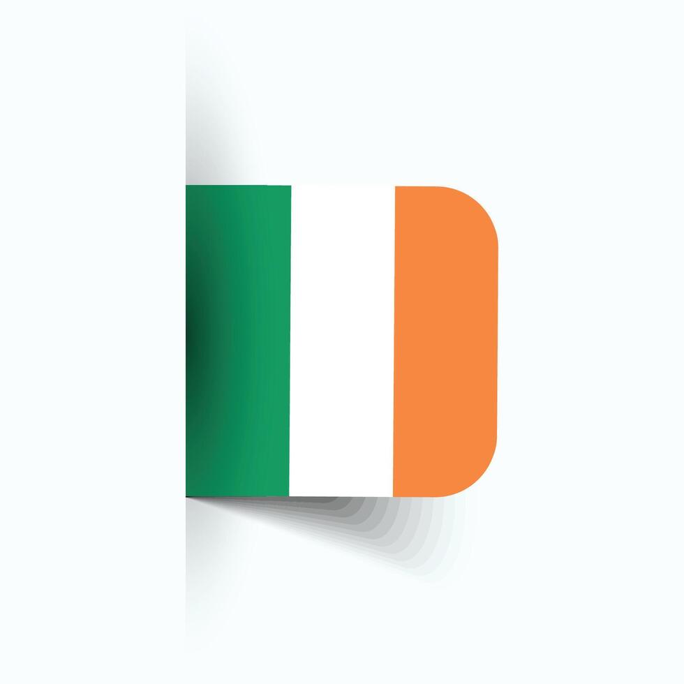 Ierland nationaal vlag, Ierland nationaal dag, eps10. Ierland vlag vector icoon