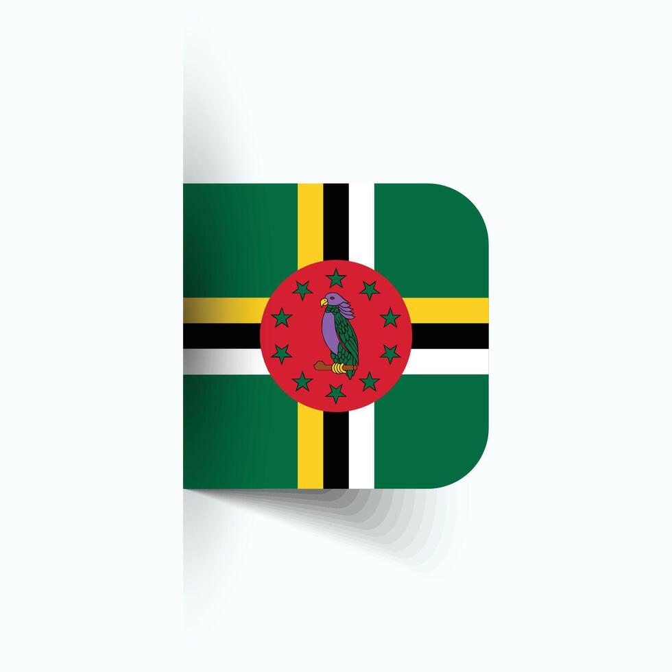 dominica nationaal vlag, dominica nationaal dag, eps10. dominica vlag vector icoon