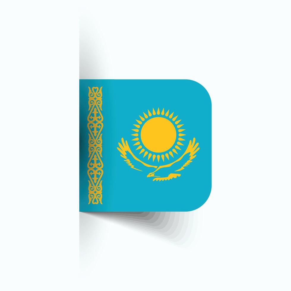 Kazachstan nationaal vlag, Kazachstan nationaal dag, eps10. Kazachstan vlag vector icoon