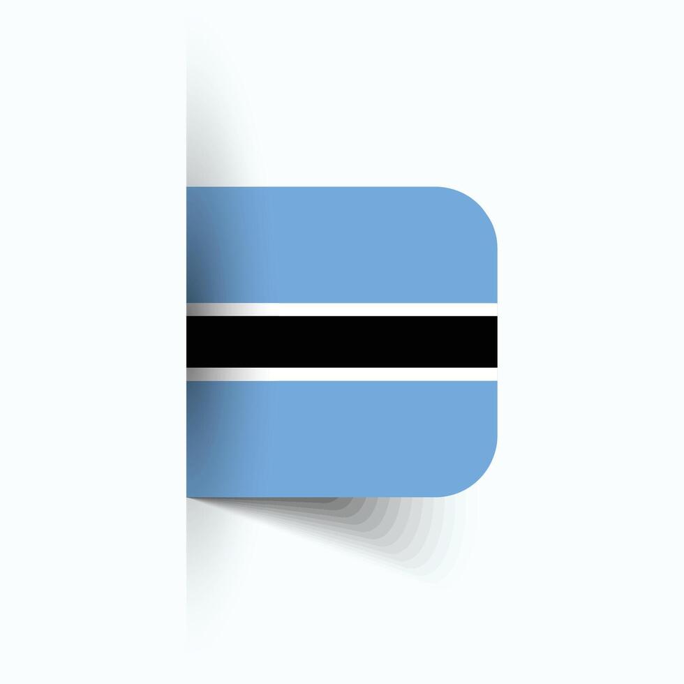 botswana nationaal vlag, botswana nationaal dag, eps10. botswana vlag vector icoon