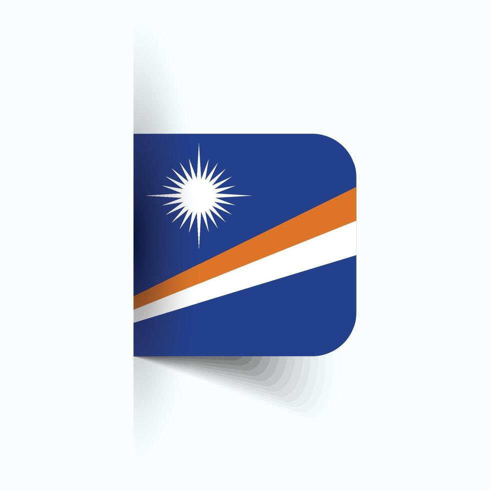 maarschalk eilanden nationaal vlag, maarschalk eilanden nationaal dag, eps10. maarschalk eilanden vlag vector icoon