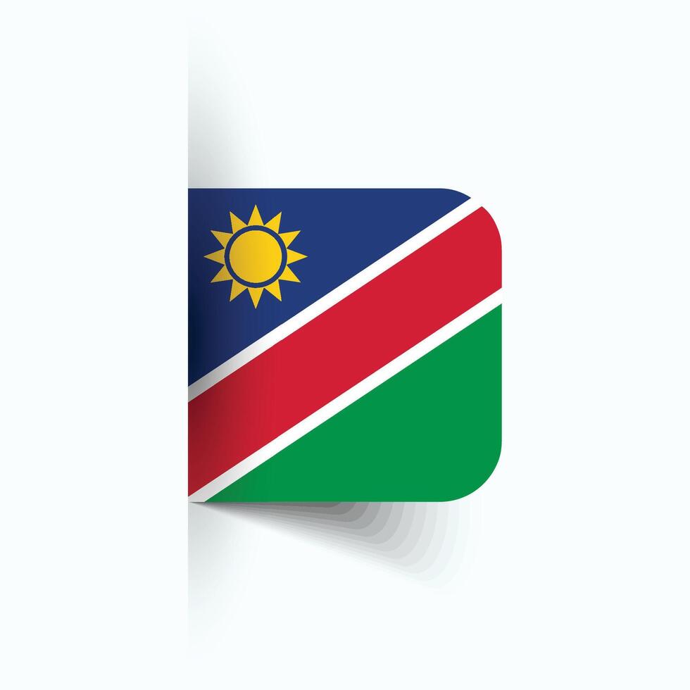 Namibië nationaal vlag, Namibië nationaal dag, eps10. Namibië vlag vector icoon