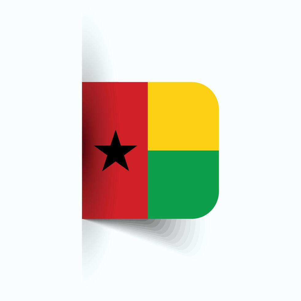 Guinea Bissau nationaal vlag, Guinea Bissau nationaal dag, eps10. Guinea Bissau vlag vector icoon