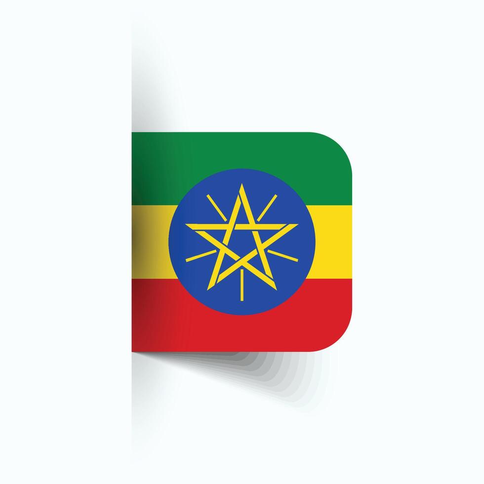 Ethiopië nationaal vlag, Ethiopië nationaal dag, eps10. Ethiopië vlag vector icoon