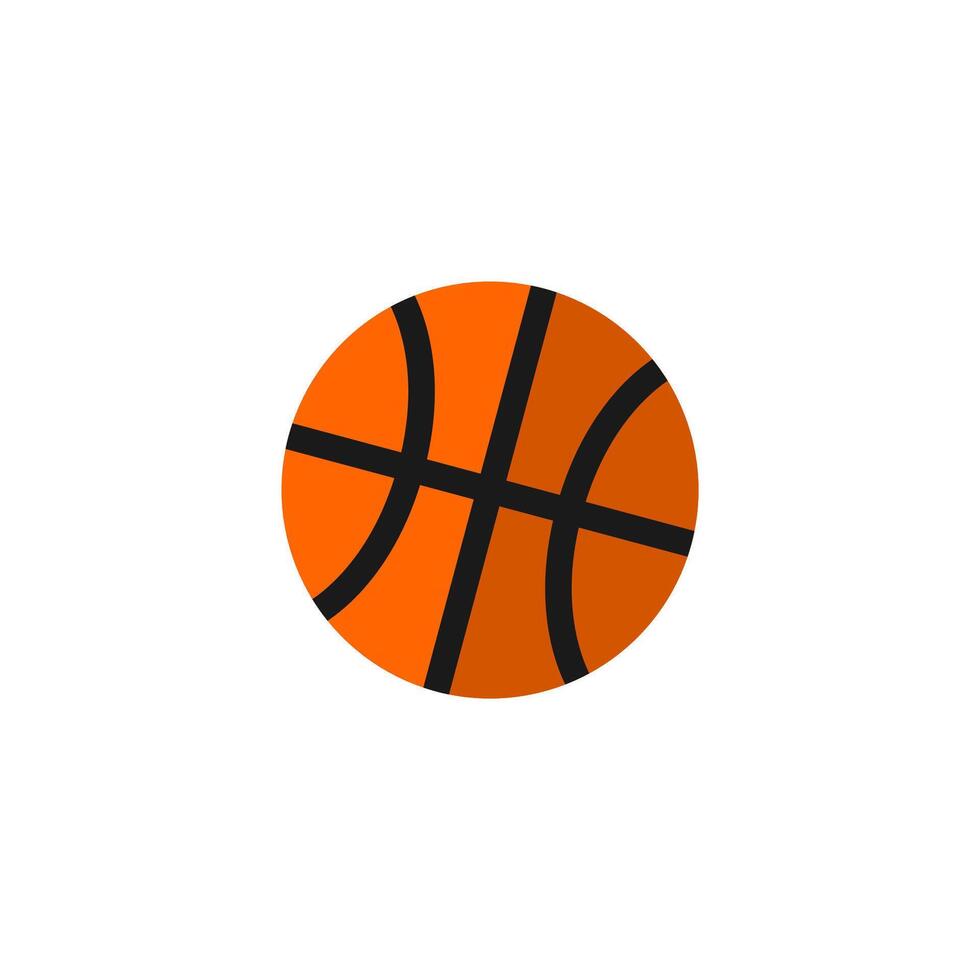 basketbal icoon vlak ontwerp gemakkelijk sport vector perfect web en mobiel illustratie