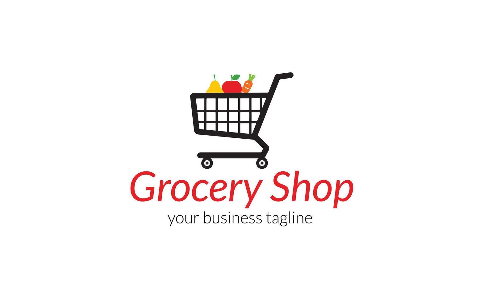 ecommerce logo sjabloon ontwerp online boodschappen doen logo vector