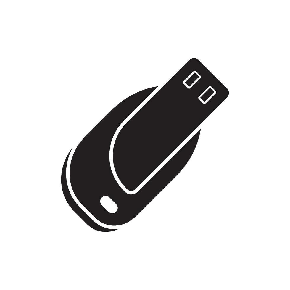 USB-gegevensoverdracht logo vector sjabloon