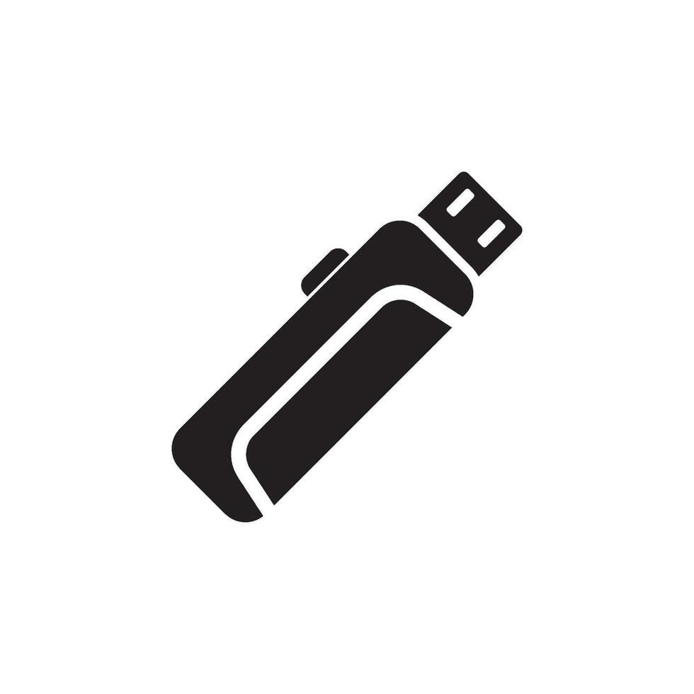 USB-gegevensoverdracht logo vector sjabloon