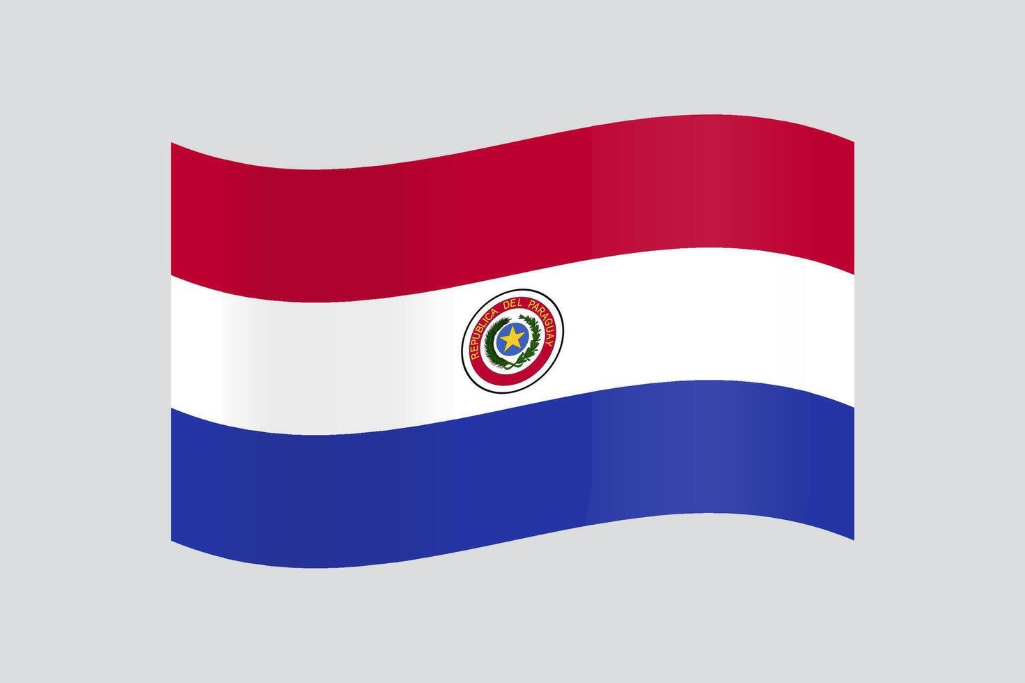 officieel vector vlag van Paraguay