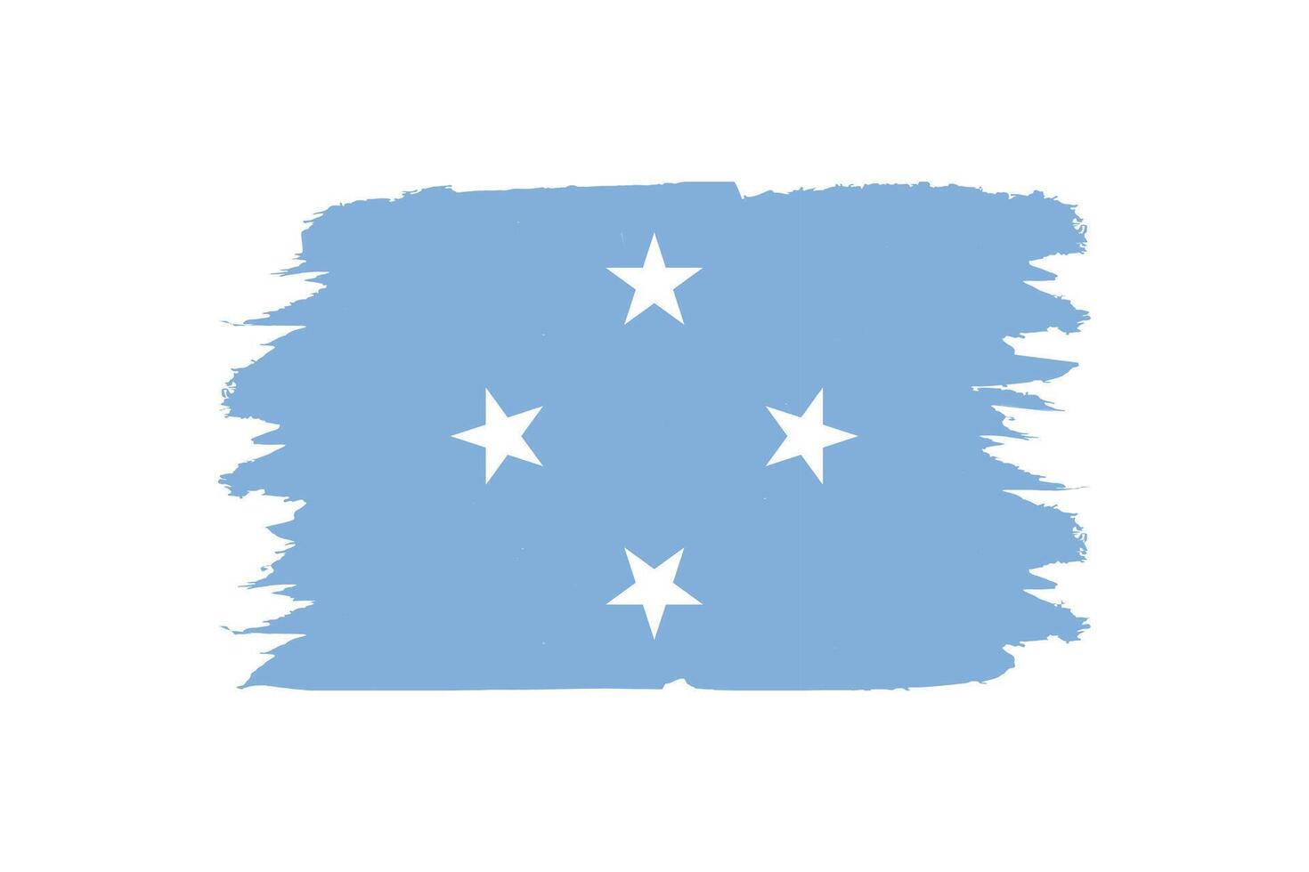 nationaal vlag van Micronesië vector ontwerp