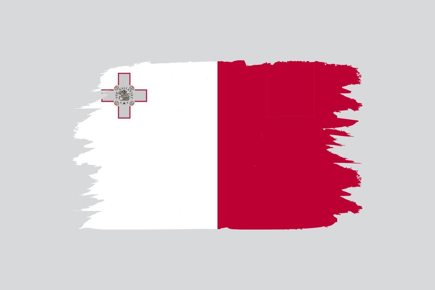 Malta vlag en kaart ontwerp vector