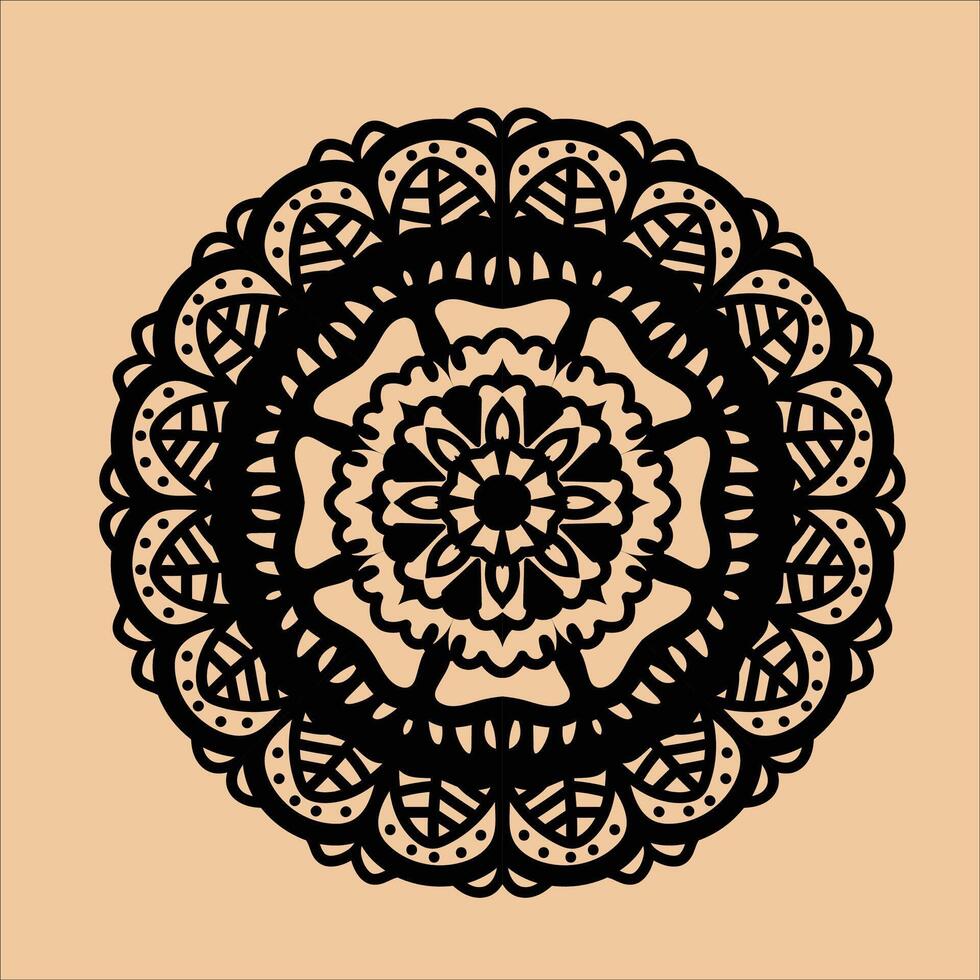 mandala met bloemen patronen, wijnoogst decoratief elementen, sneeuwvlokken, etnisch decoratief element. Islam, Arabisch, Indisch, poef motieven. vector