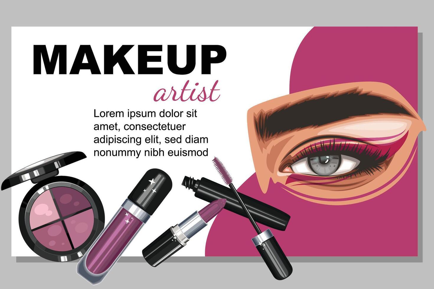 kleurrijk vrouwen ogen met verzinnen. oog bedenken detailopname. schoonheid salon sociaal media ontwerp lay-out sjabloon. schoonheid salon banier sjabloon. hand getekend vector illustratie vrouw ogen set.